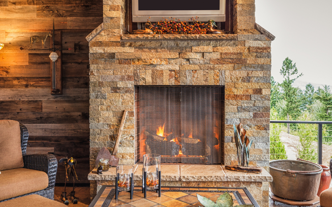 Gas Logs Vs Wood Burning Outdoor, Outdoor Brick Fireplaces Wood Burning Stove