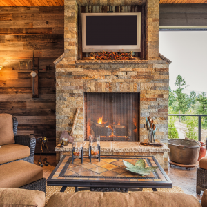 GAS LOGS VS. WOOD-BURNING OUTDOOR FIREPLACES