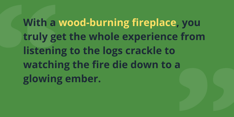 Gas Logs Vs. Wood-burning Outdoor Fireplaces - Green Okie