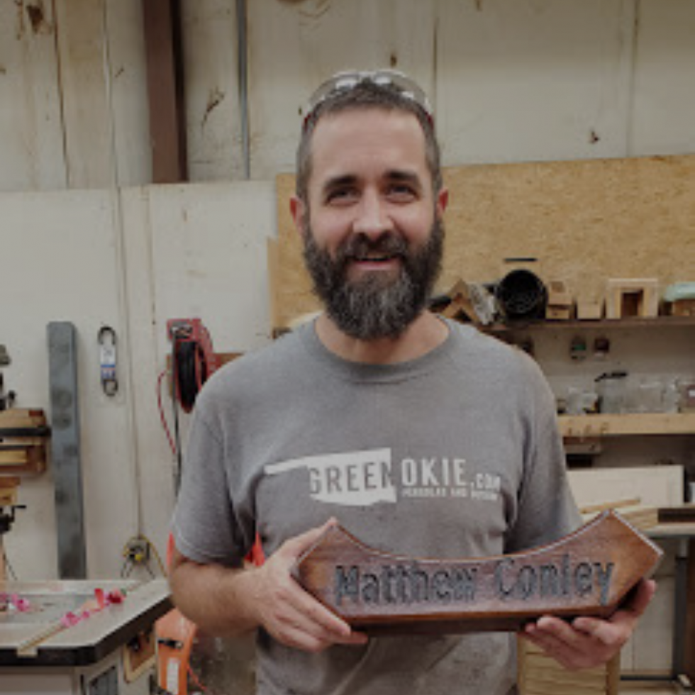 Matthew Conley Completes His Ten Thousandth Corbel - Green Okie